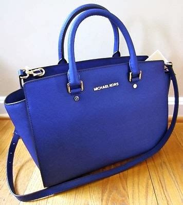 michael kors blue handbag|michael kors cobalt blue handbag.